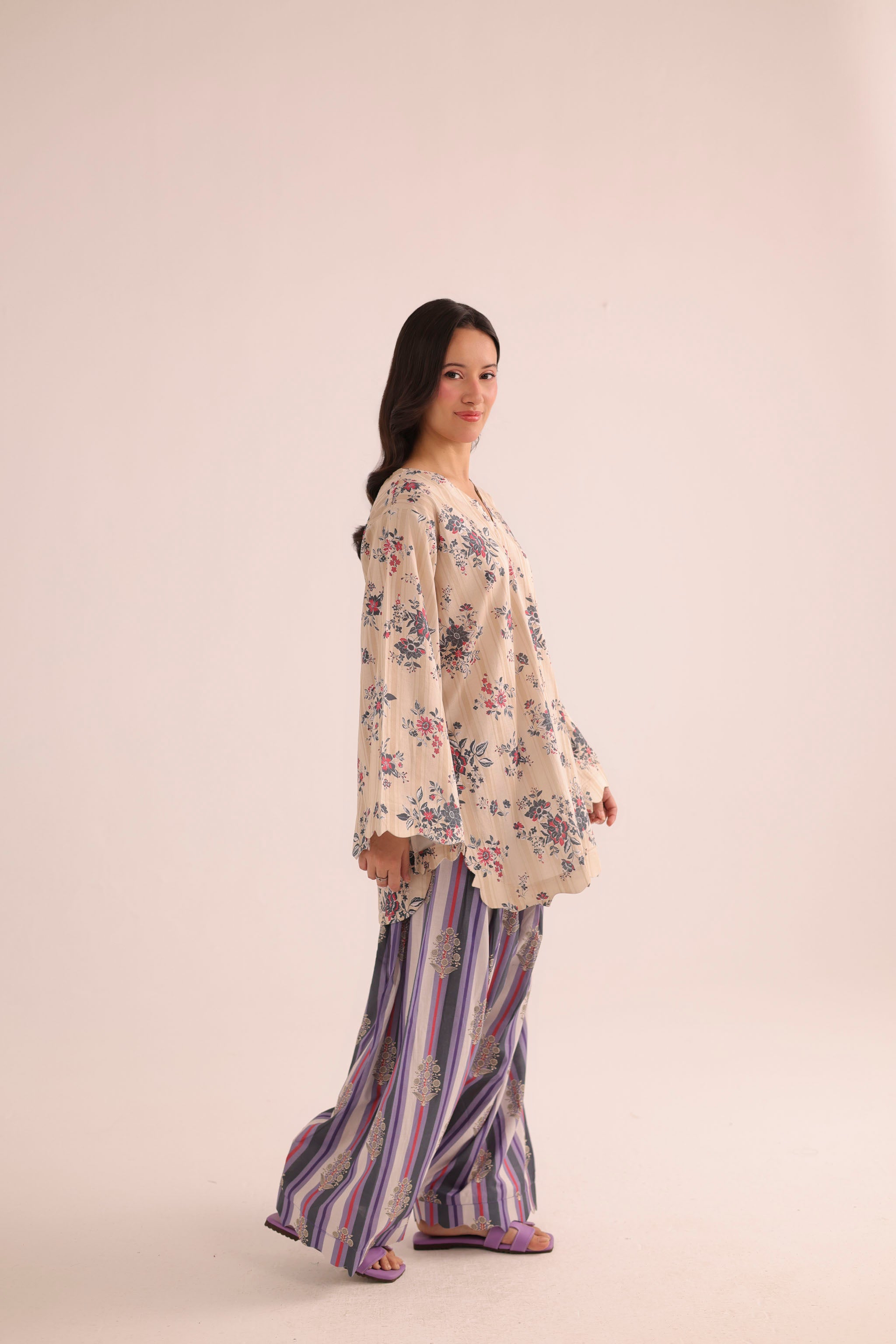 2PC Summer Lawn Dress- PRT L42198