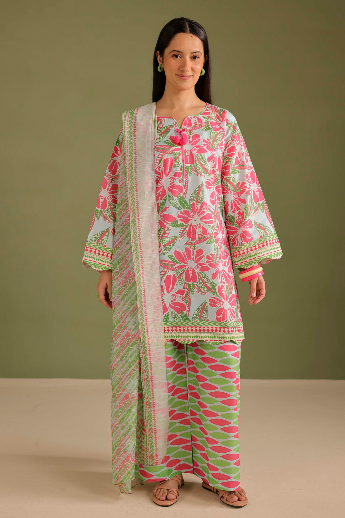 3PC Printed Lawn Suit - 42710
