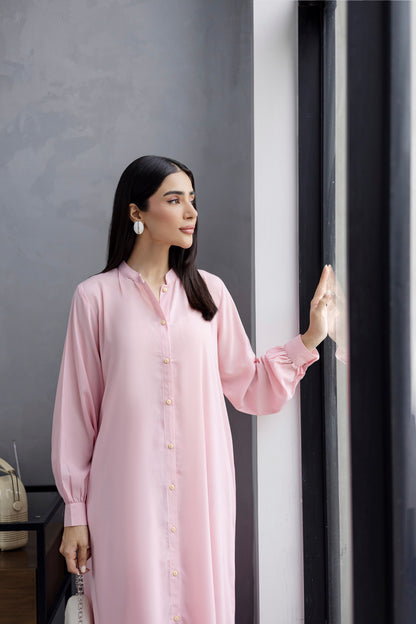 Solid 2PC Dress - SP-05 Powder Pink