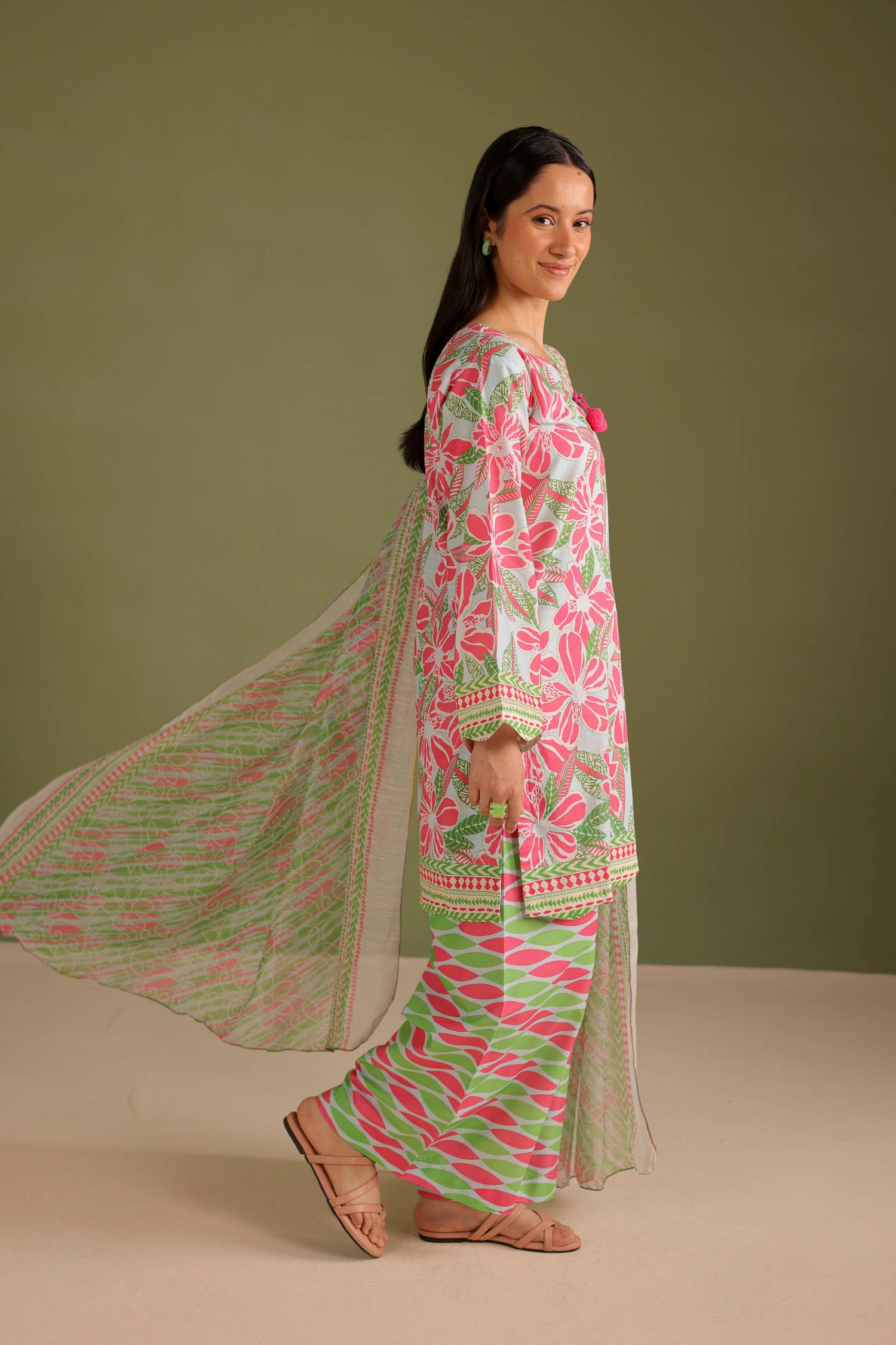 3PC Printed Lawn Suit - 42710