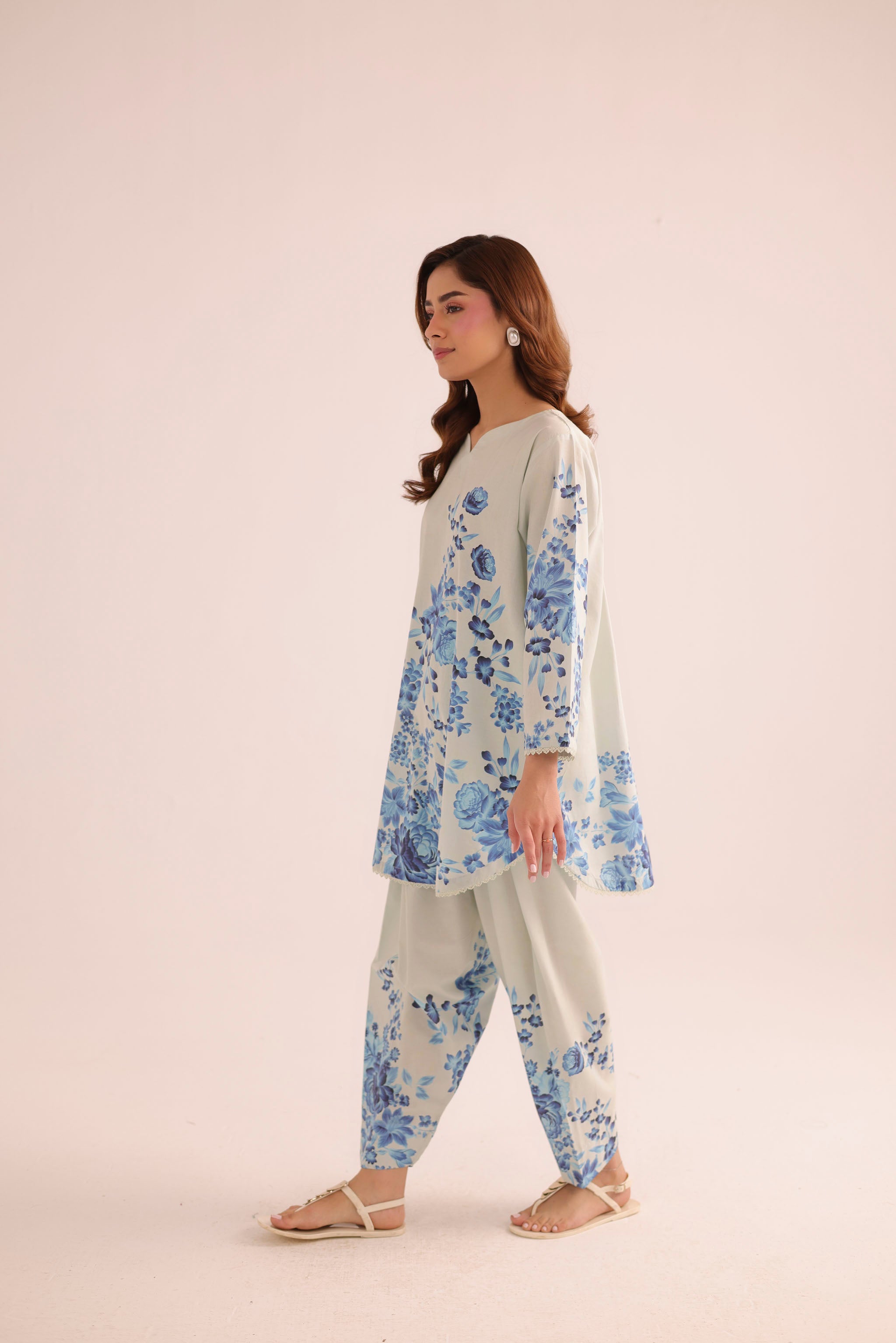 2PC Summer Lawn Dress- PRT L42193