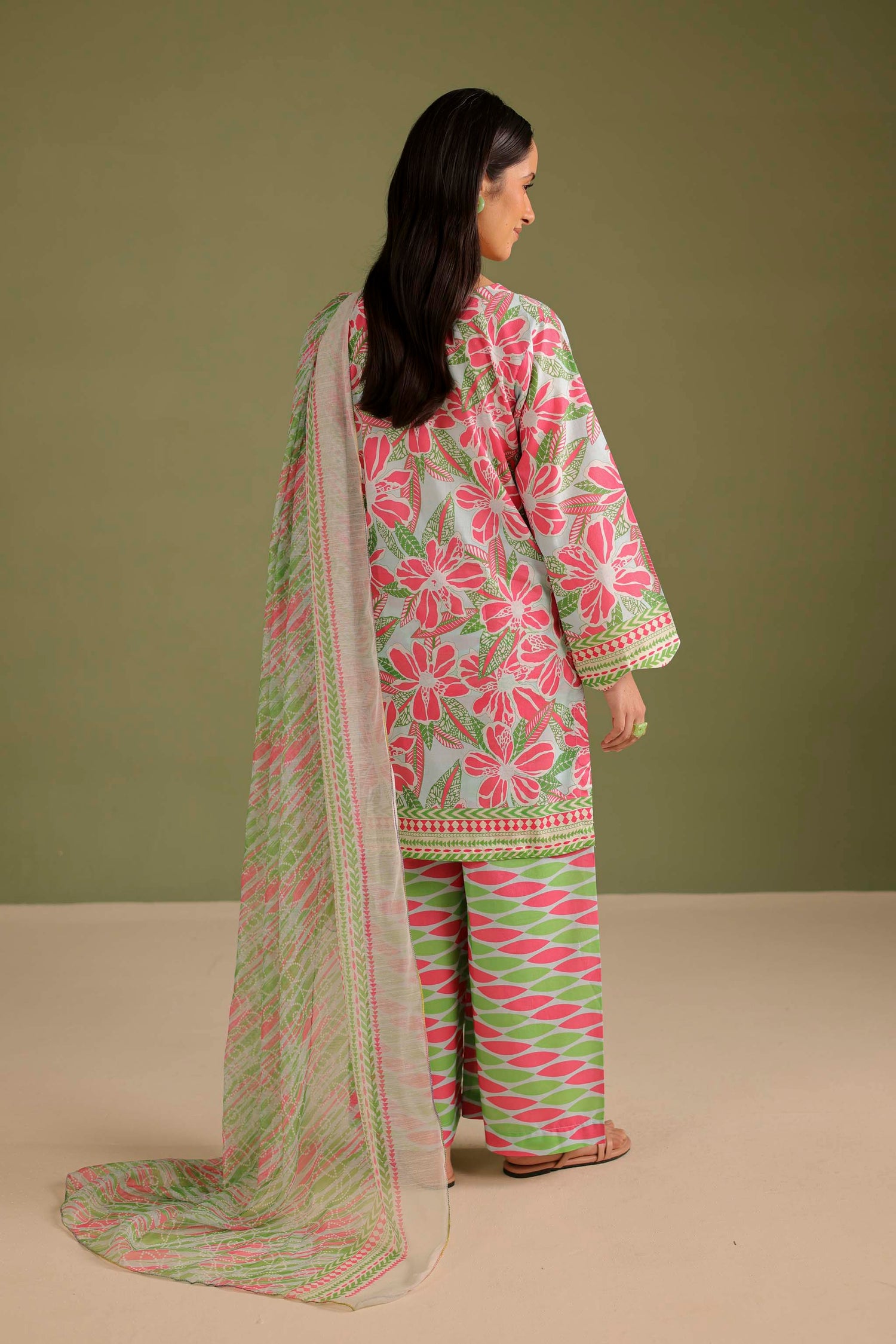 3PC Printed Lawn Suit - 42710