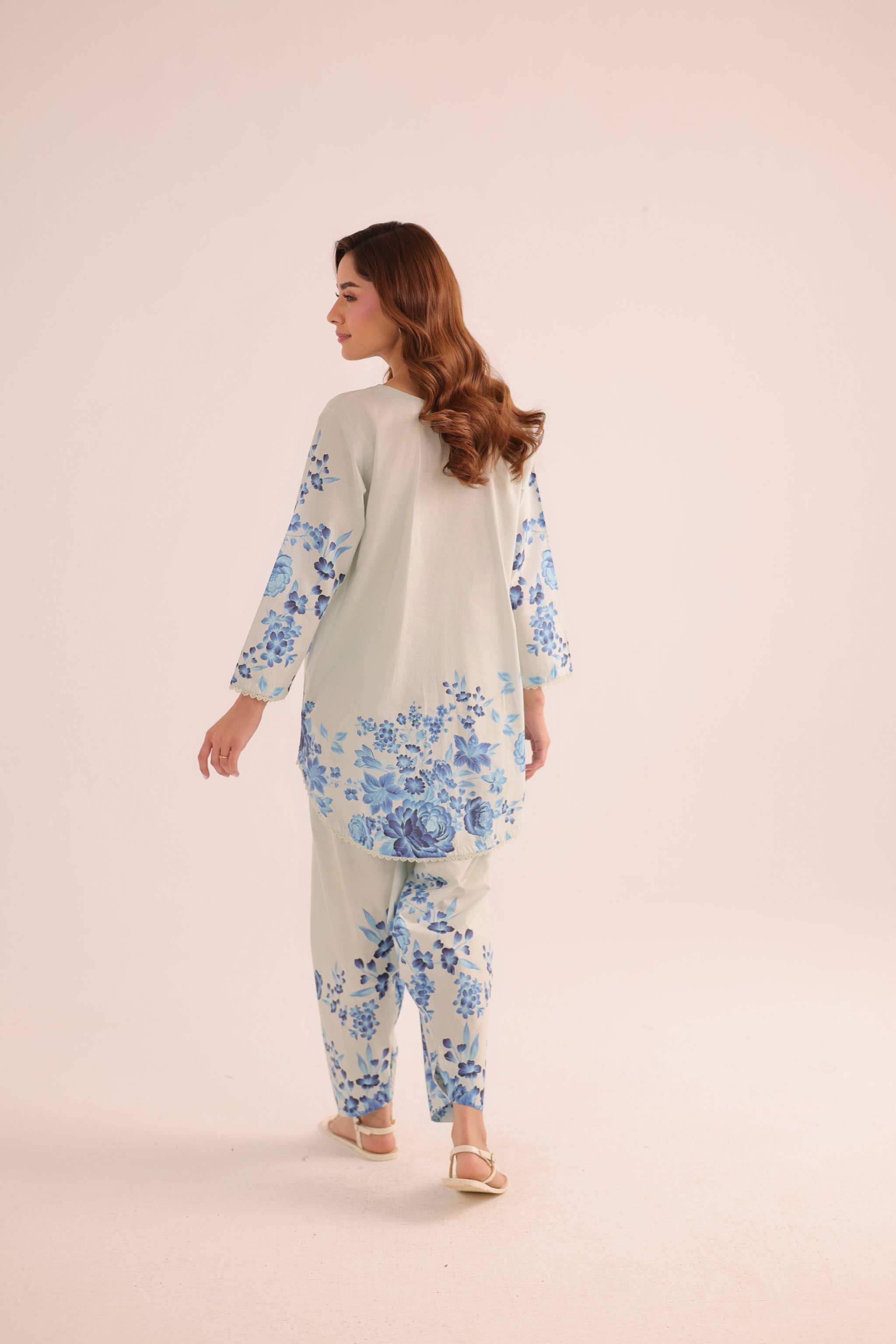 2PC Summer Lawn Dress- PRT L42193
