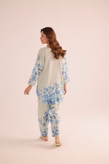 2PC Summer Lawn Dress- PRT L42193