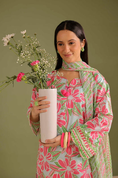 3PC Printed Lawn Suit - 42710