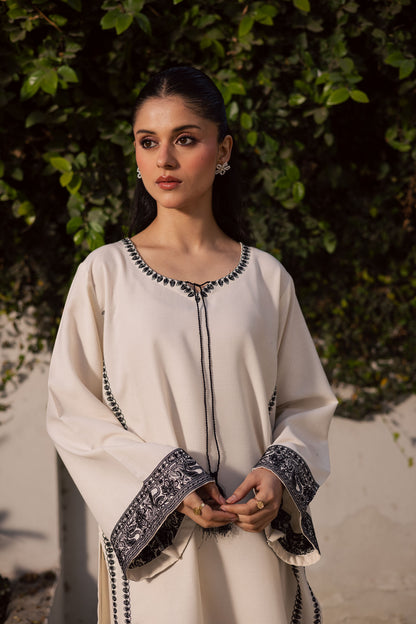 2PC Winter Embroidered Dress - 1198