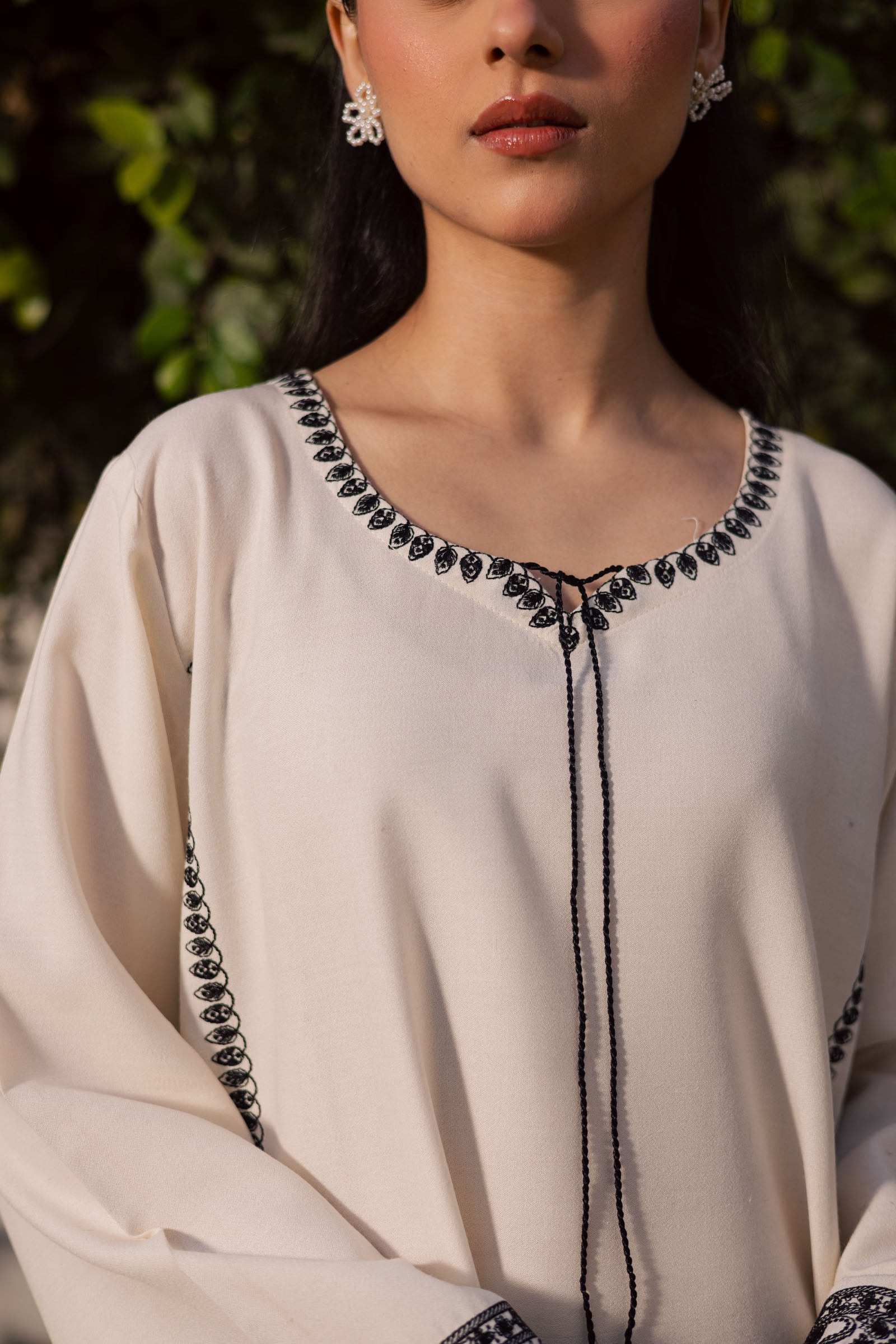 2PC Winter Embroidered Dress - 1198