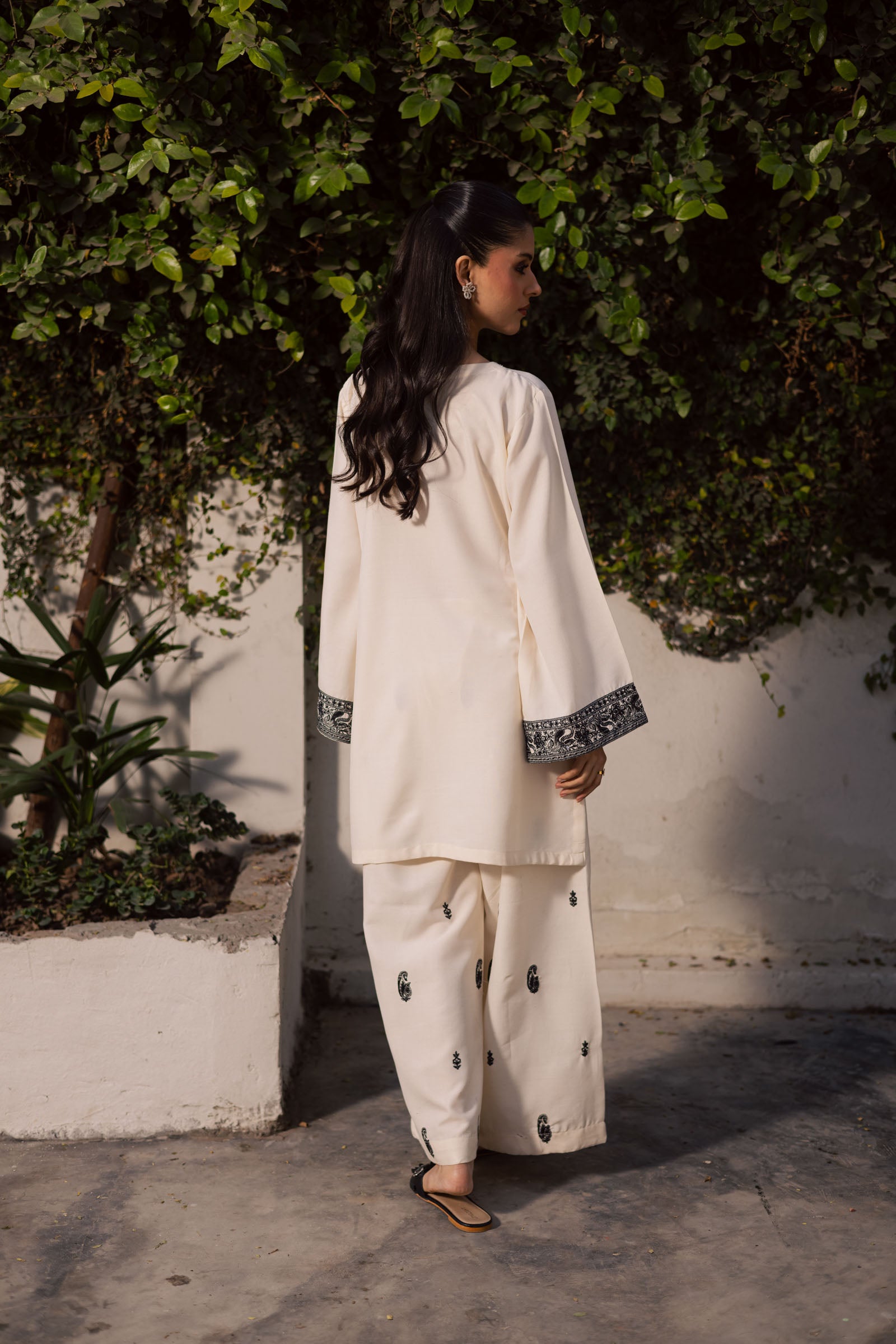 2PC Winter Embroidered Dress - 1198