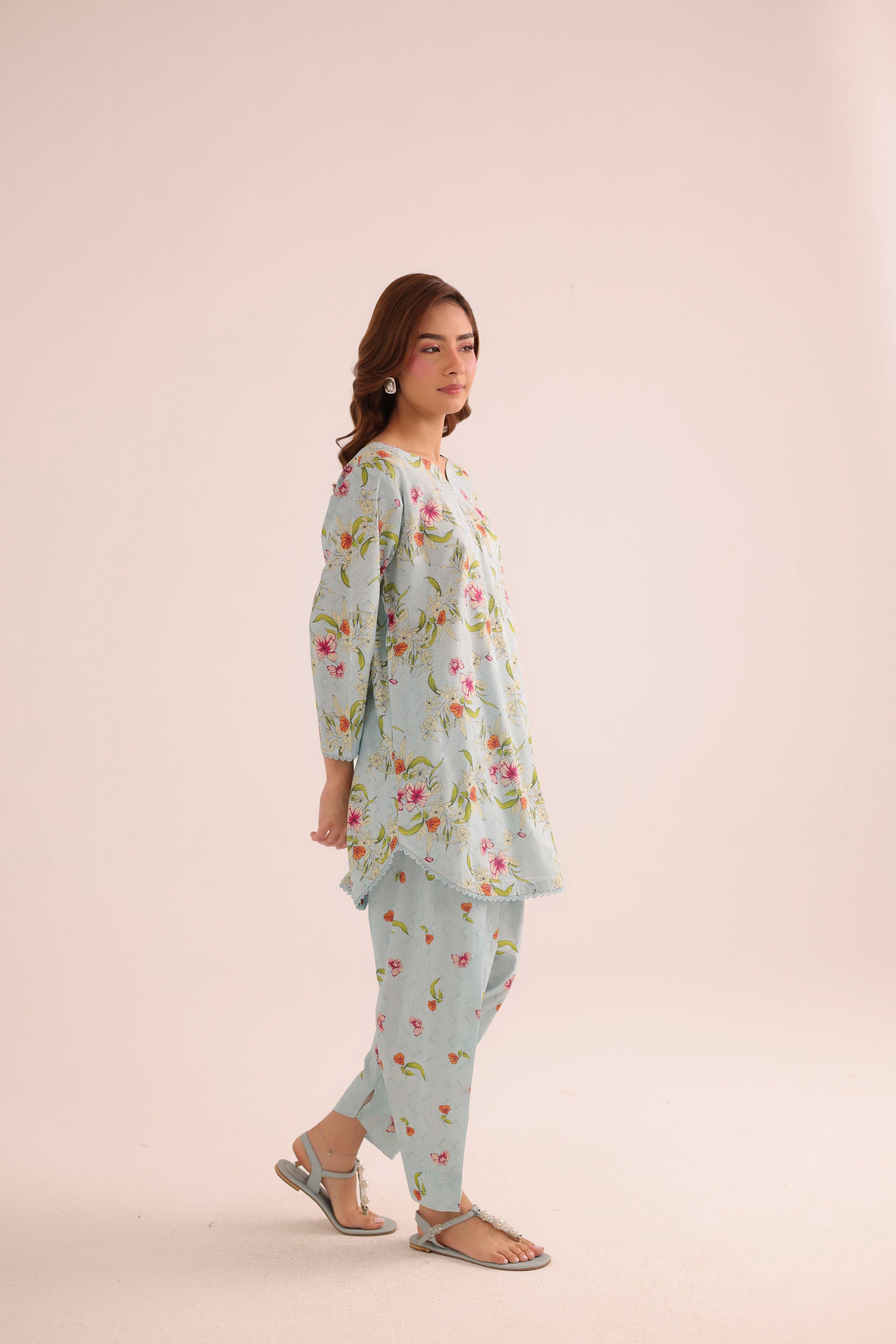 2PC Summer Lawn Dress- PRT L42201