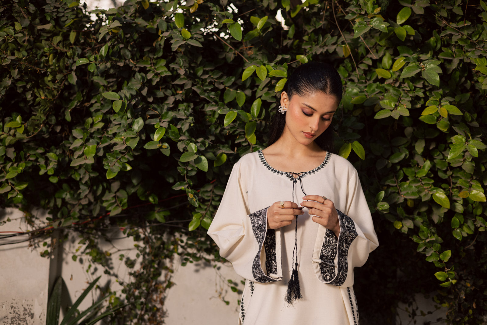 2PC Winter Embroidered Dress - 1198