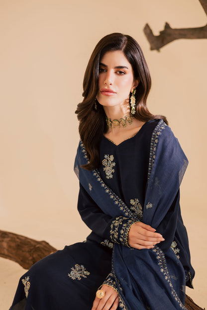 3PC Luxury Embroidered Dress- RSNB04