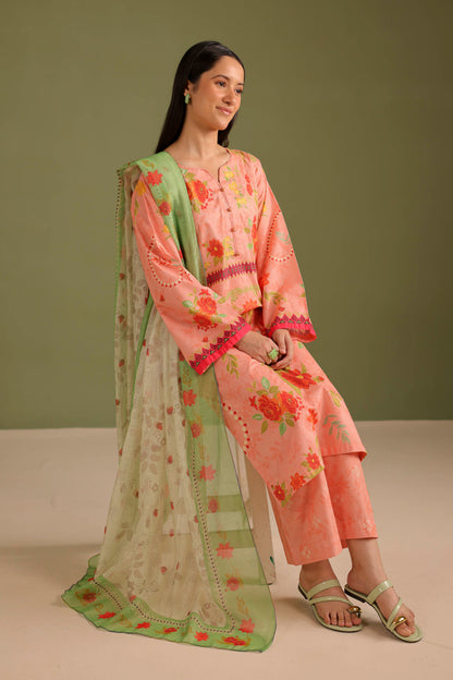 3PC Printed Lawn Suit - 42708