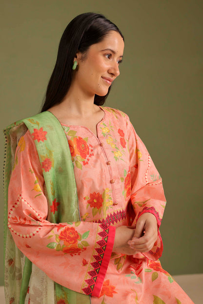 3PC Printed Lawn Suit - 42708