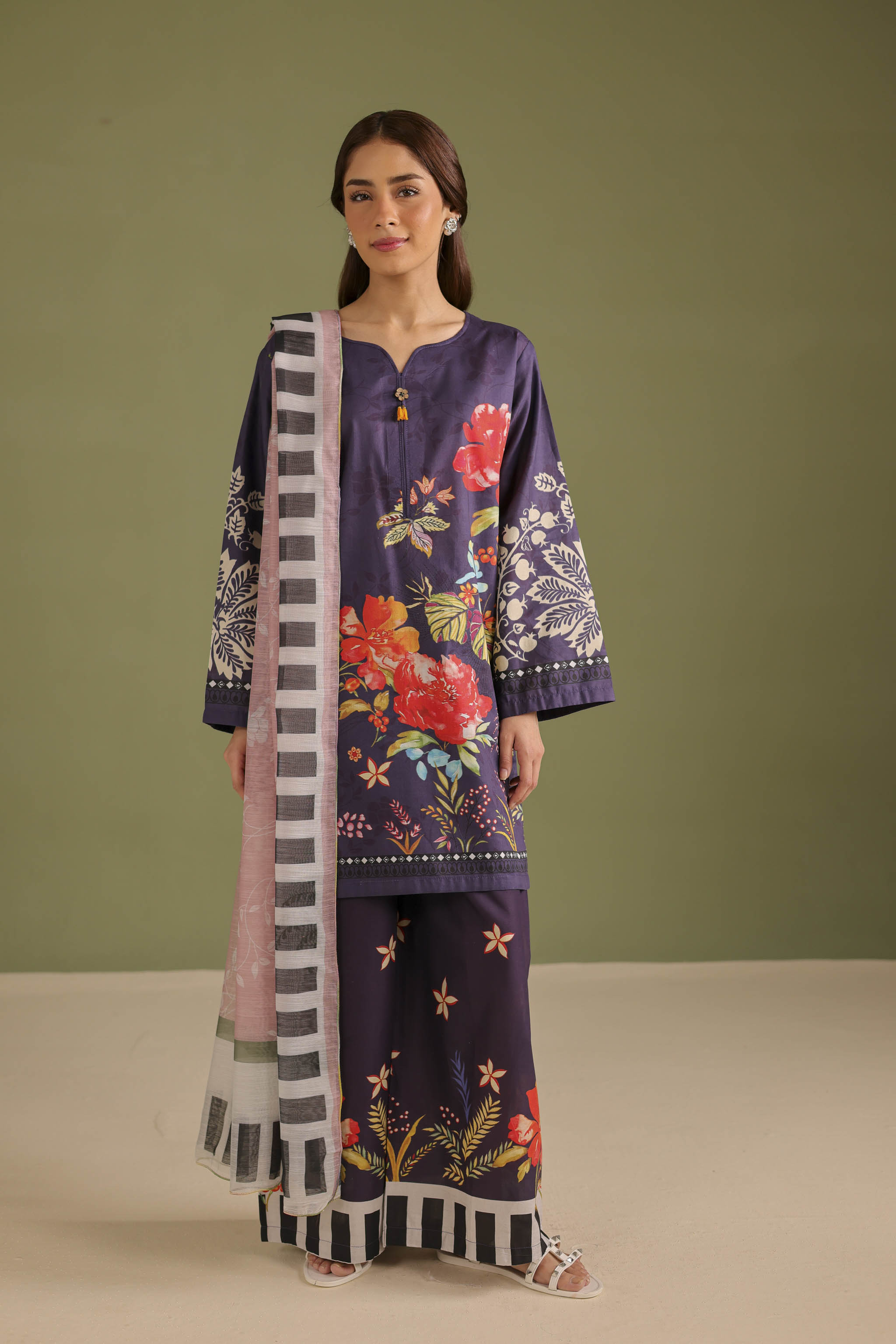 3PC Printed Lawn Suit - 42665