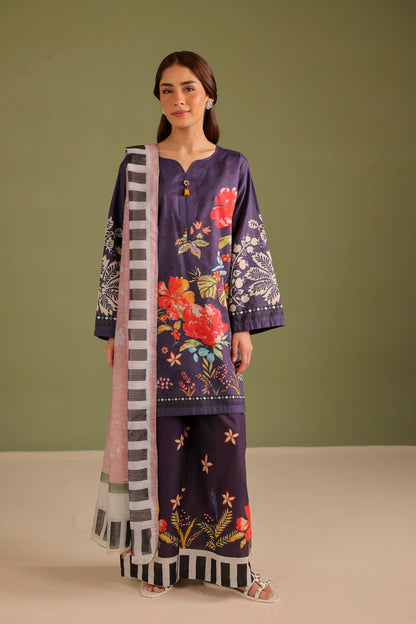 3PC Printed Lawn Suit - 42665