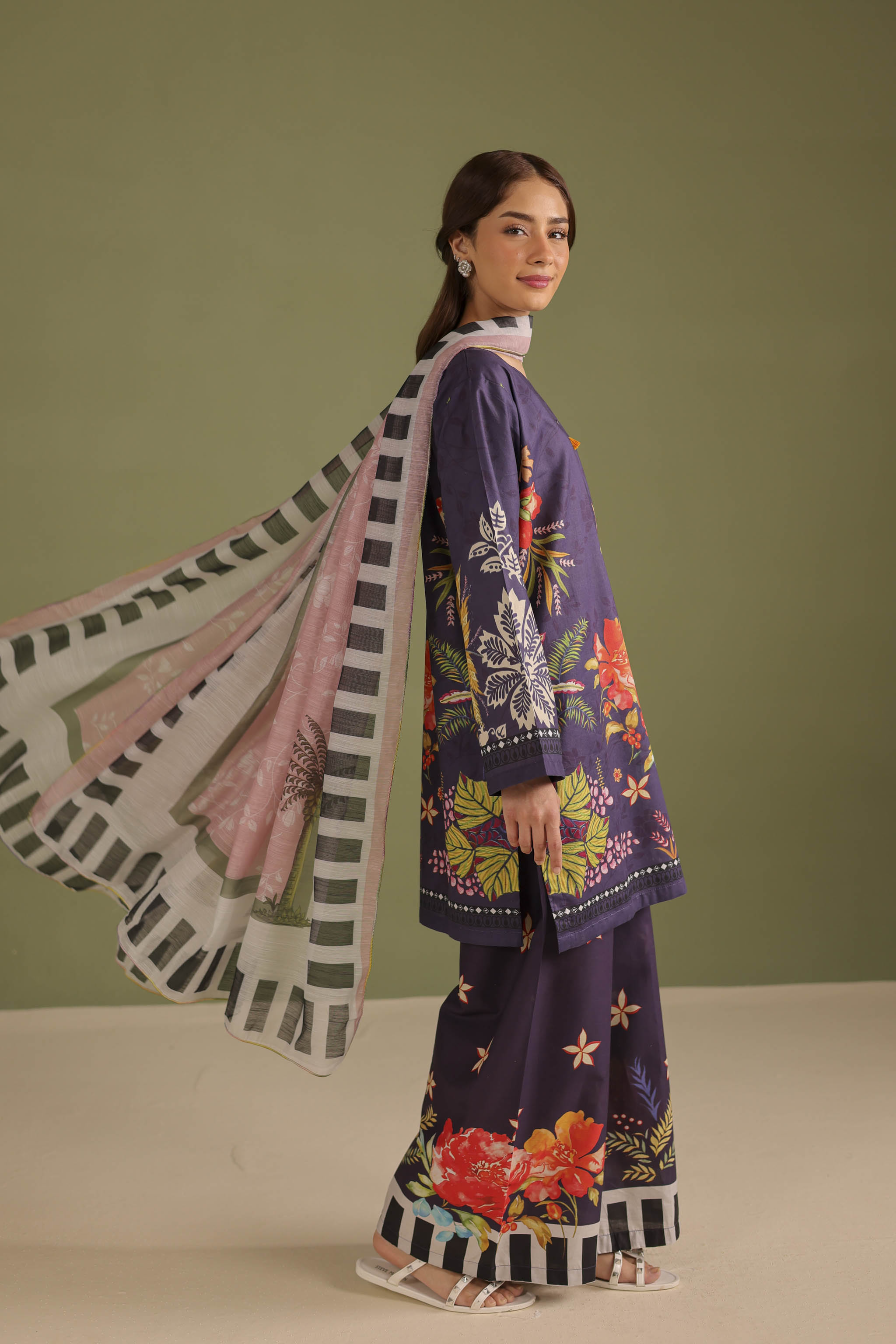 3PC Printed Lawn Suit - 42665