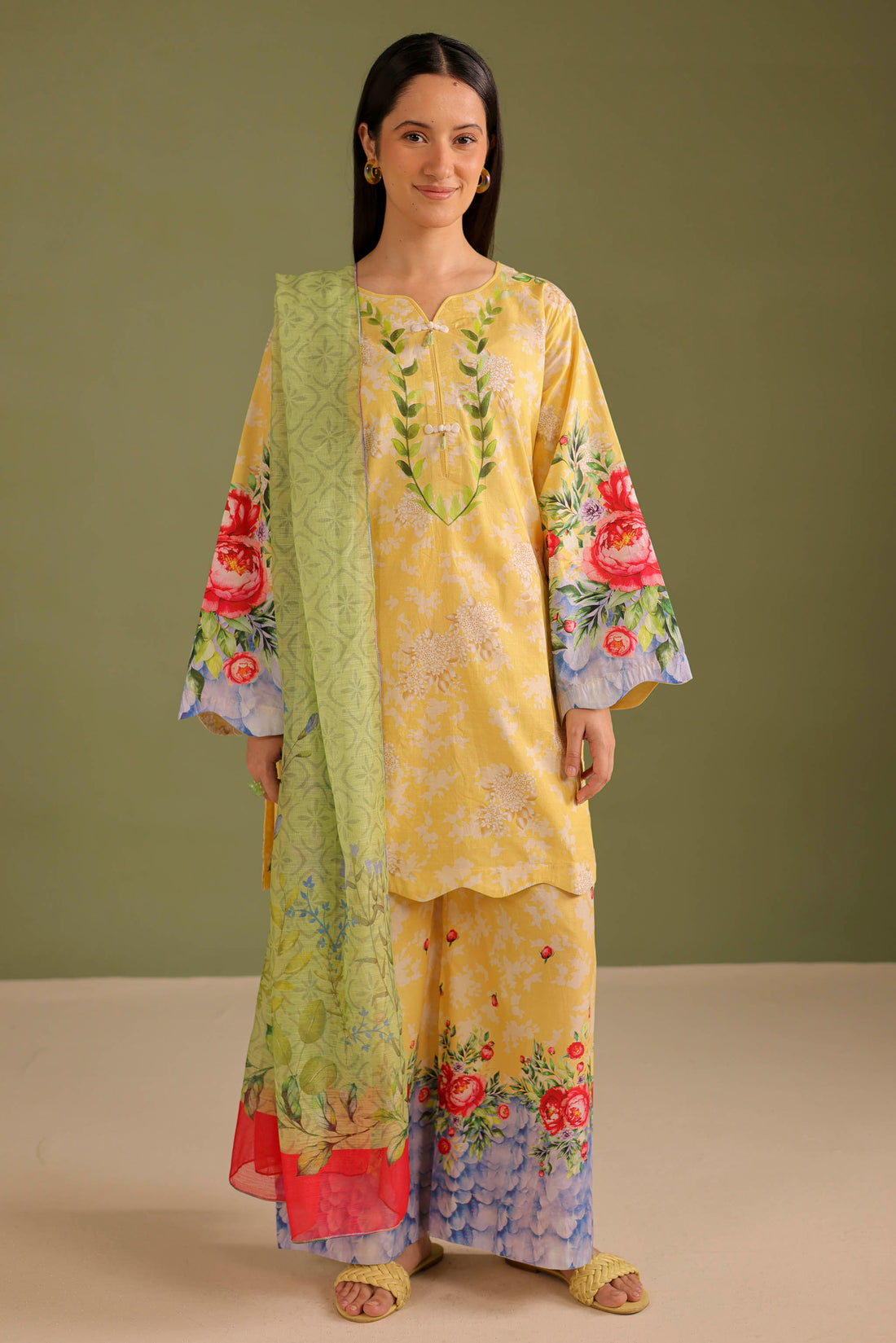 3PC Printed Lawn Suit - 42657