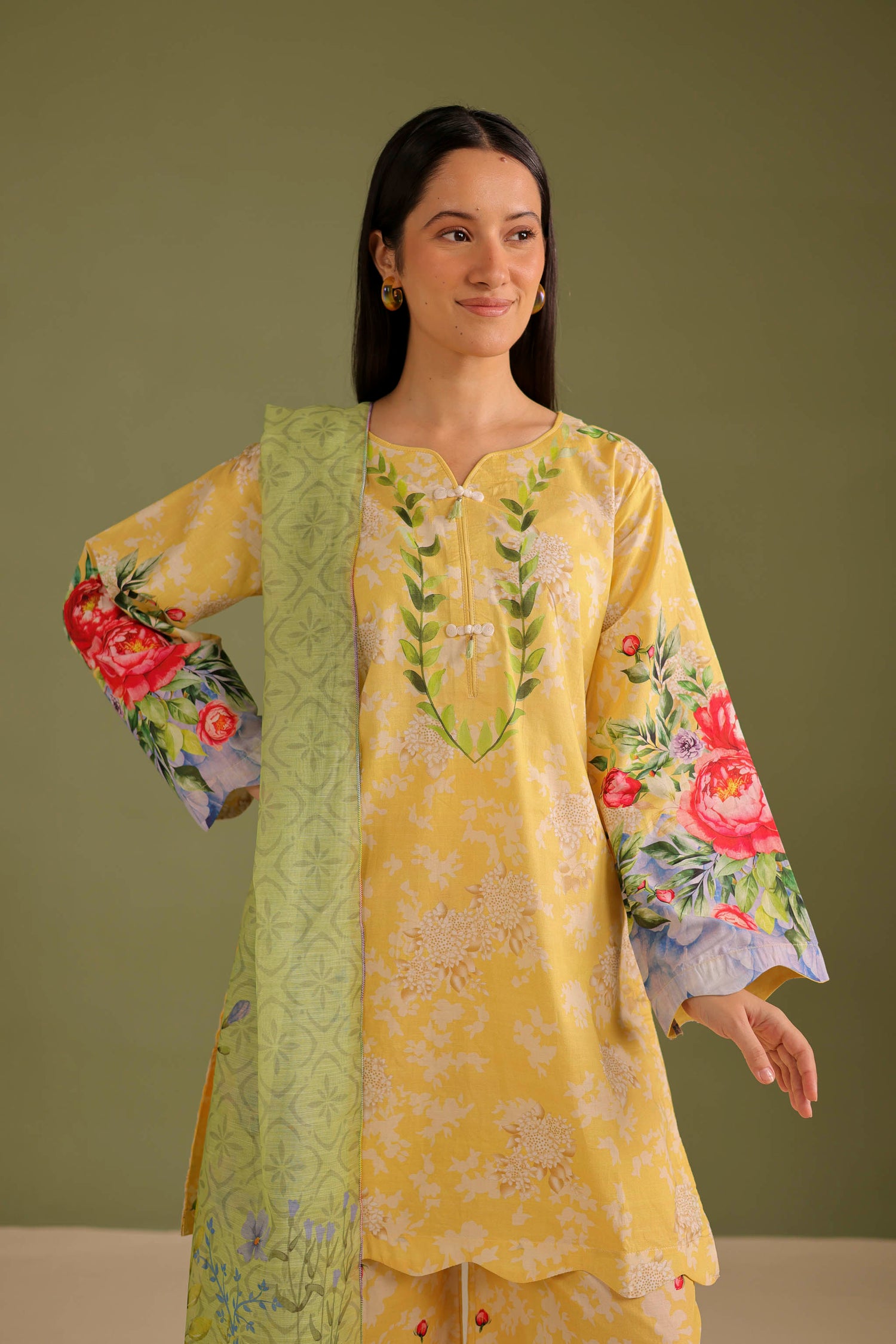 3PC Printed Lawn Suit - 42657
