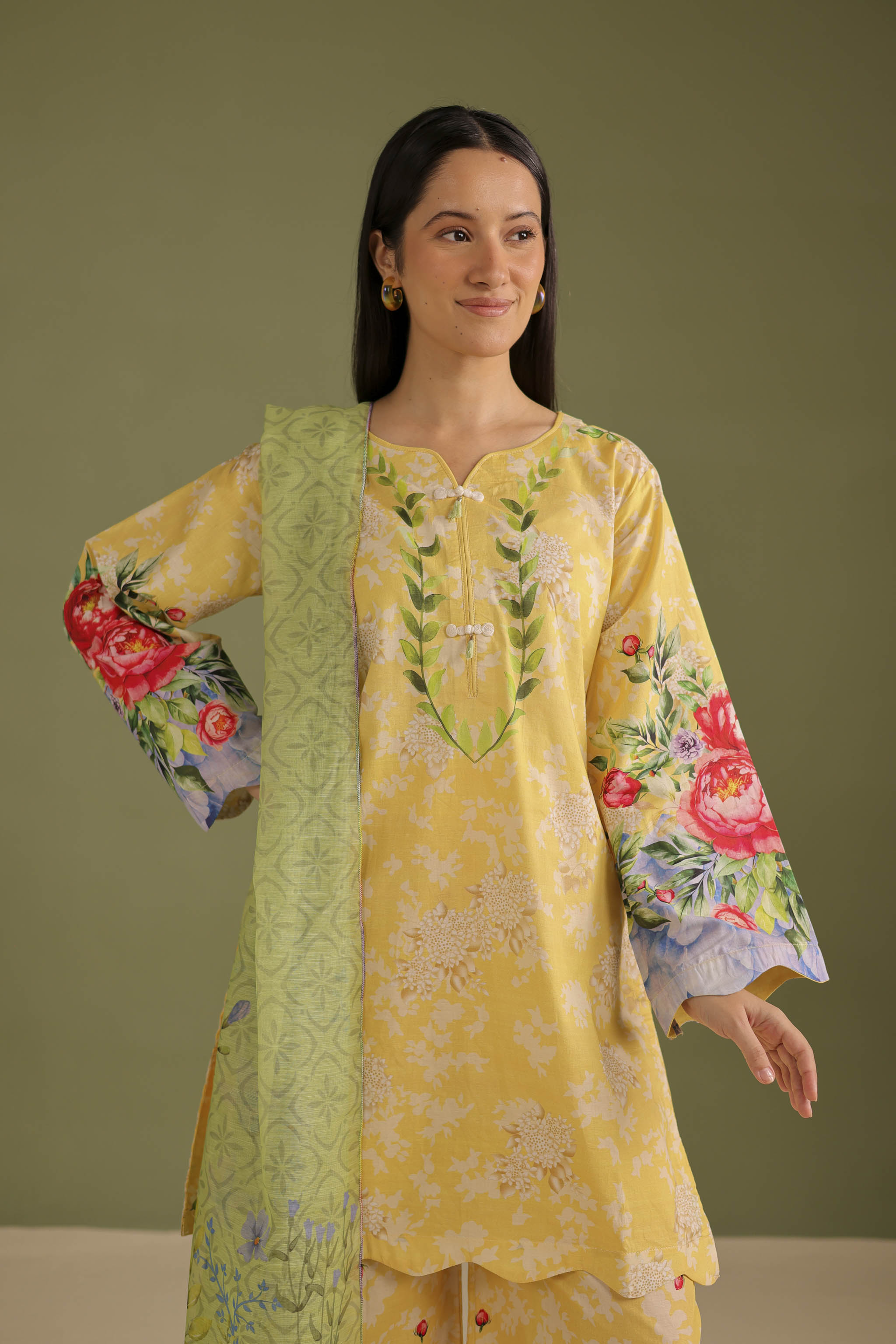 3PC Printed Lawn Suit - 42657