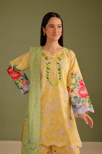 3PC Printed Lawn Suit - 42657