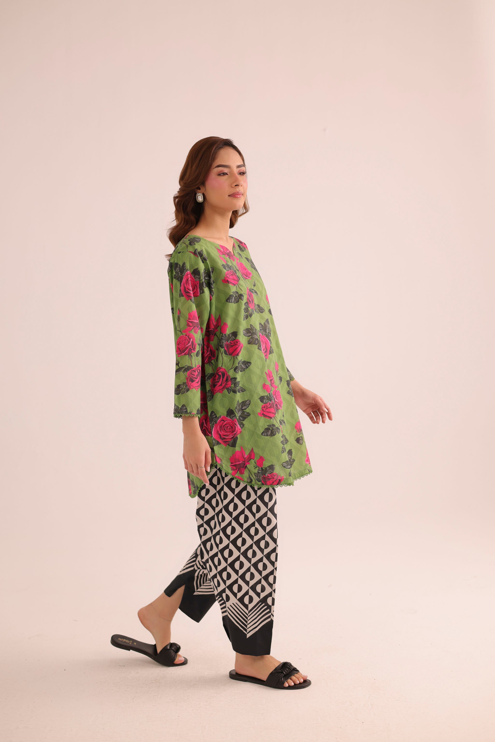2PC Summer Lawn Dress- PRT L42180