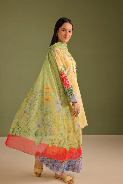 3PC Printed Lawn Suit - 42657
