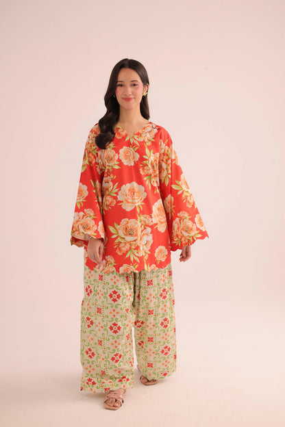 2PC Summer Lawn Dress- PRT L42197