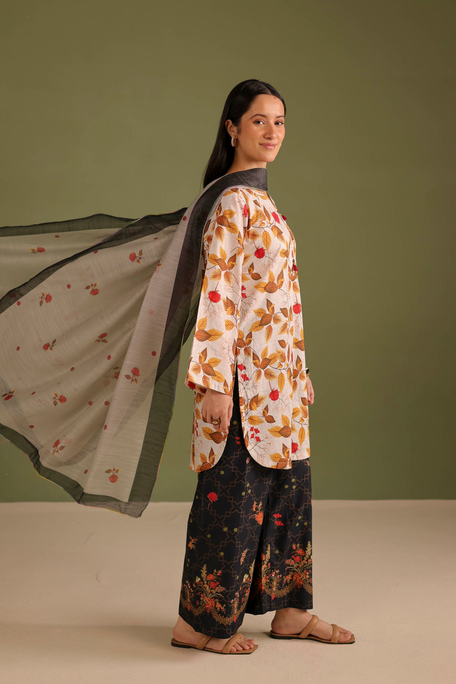 3PC Printed Lawn Suit - 42670