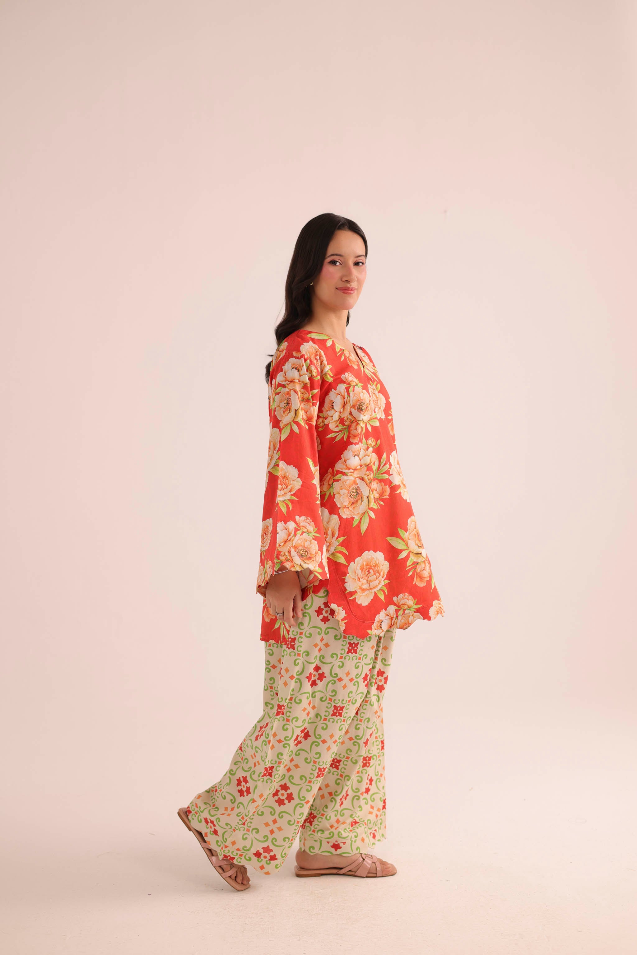 2PC Summer Lawn Dress- PRT L42197