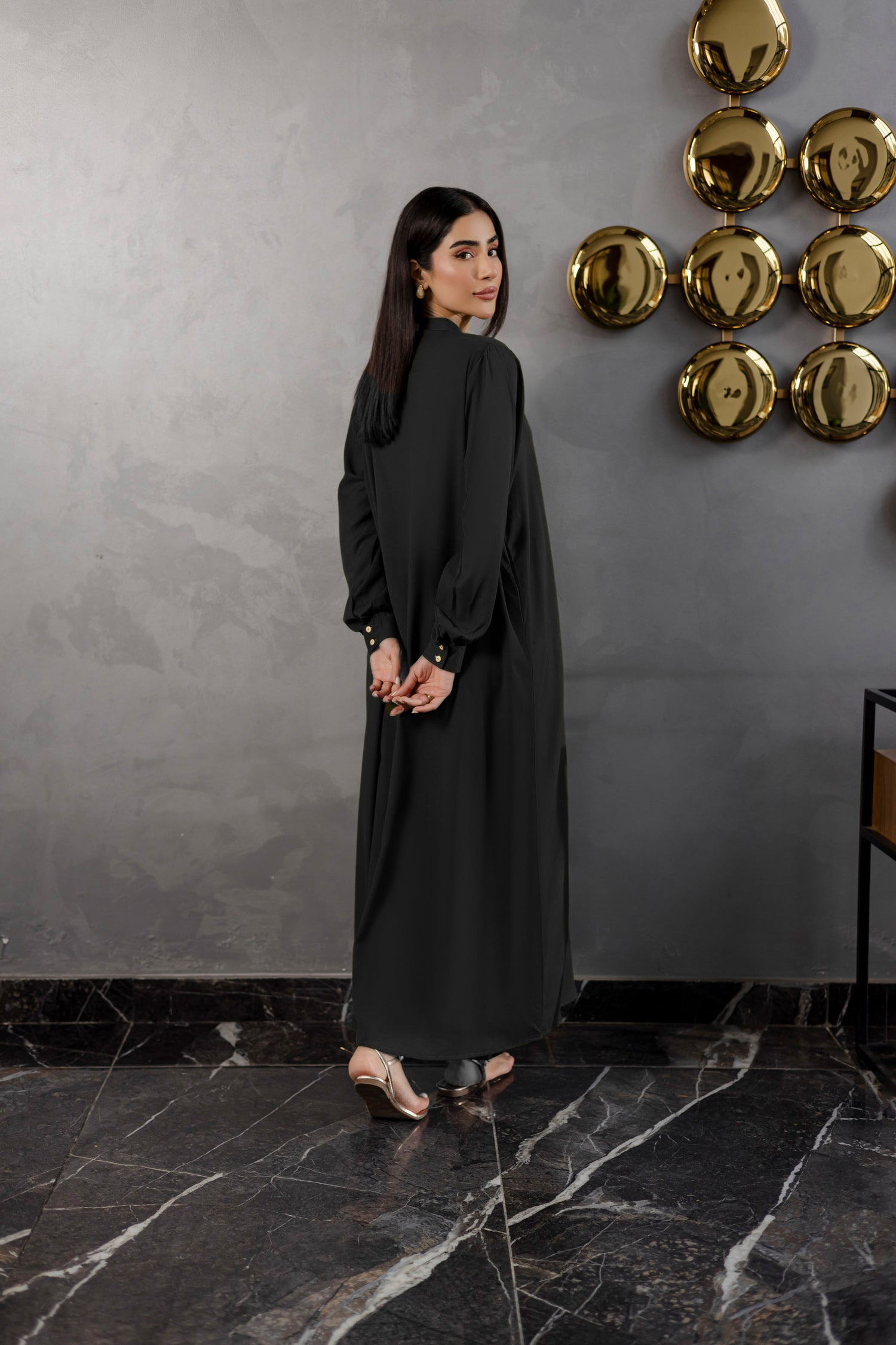 Solid 2PC Dress - SP-05 Black