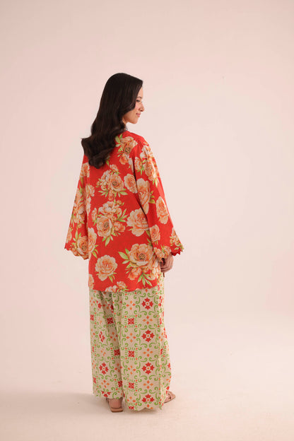 2PC Summer Lawn Dress- PRT L42197