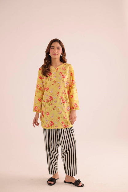2PC Summer Lawn Dress- PRT L42953