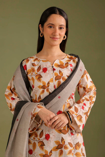 3PC Printed Lawn Suit - 42670
