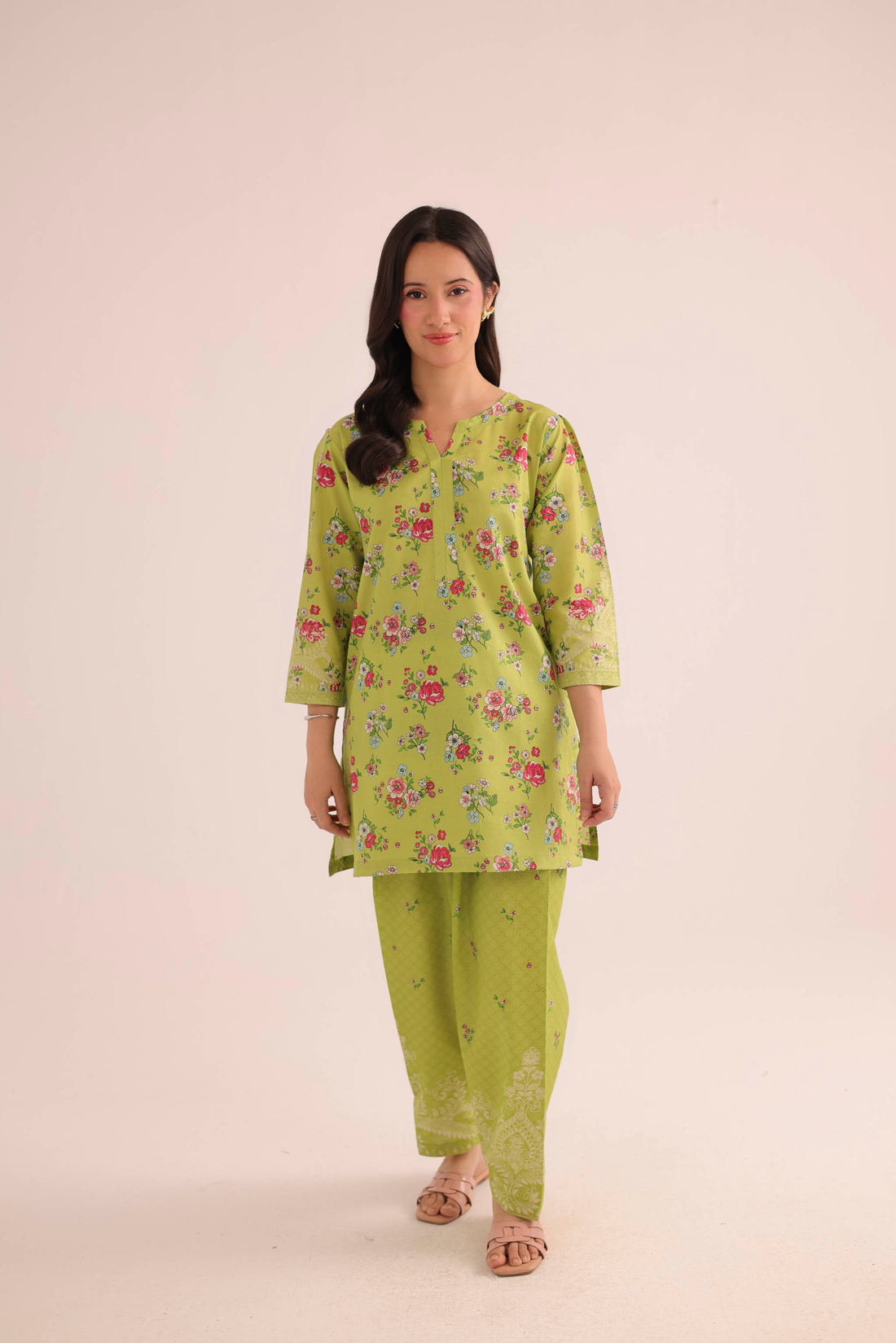 2PC Summer Lawn Dress- PRT L42960