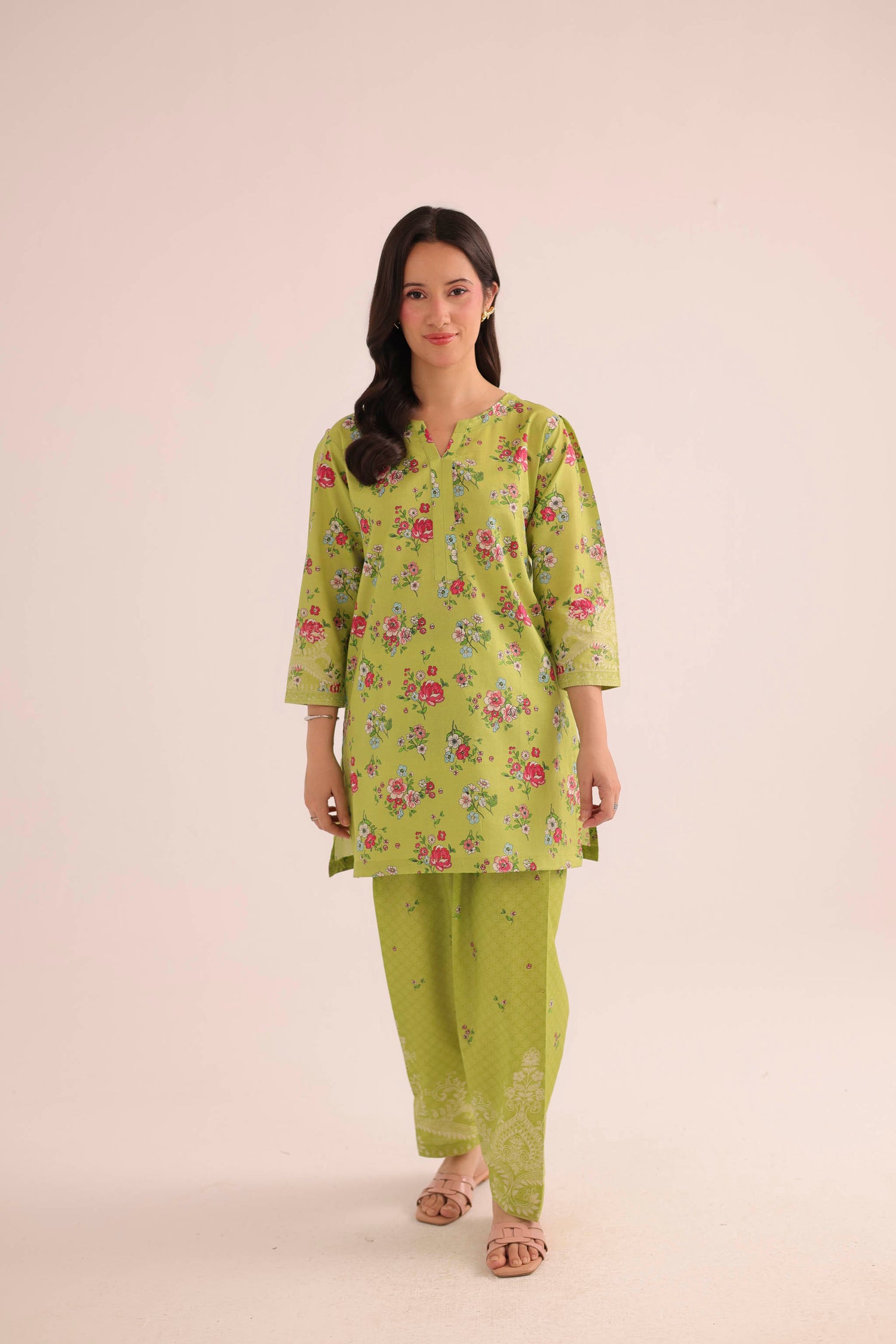 2PC Summer Lawn Dress- PRT L42960