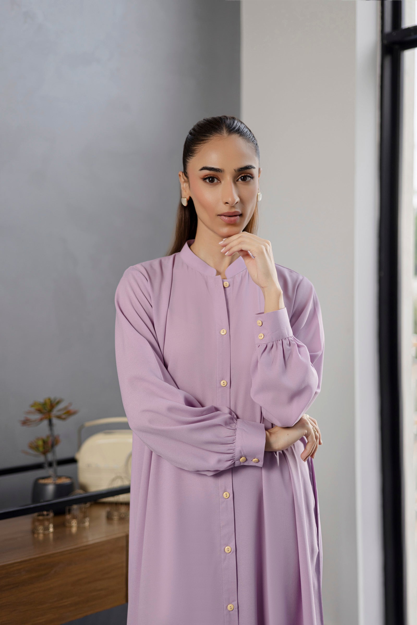 Solid 2PC Dress - SP-05 Lavender