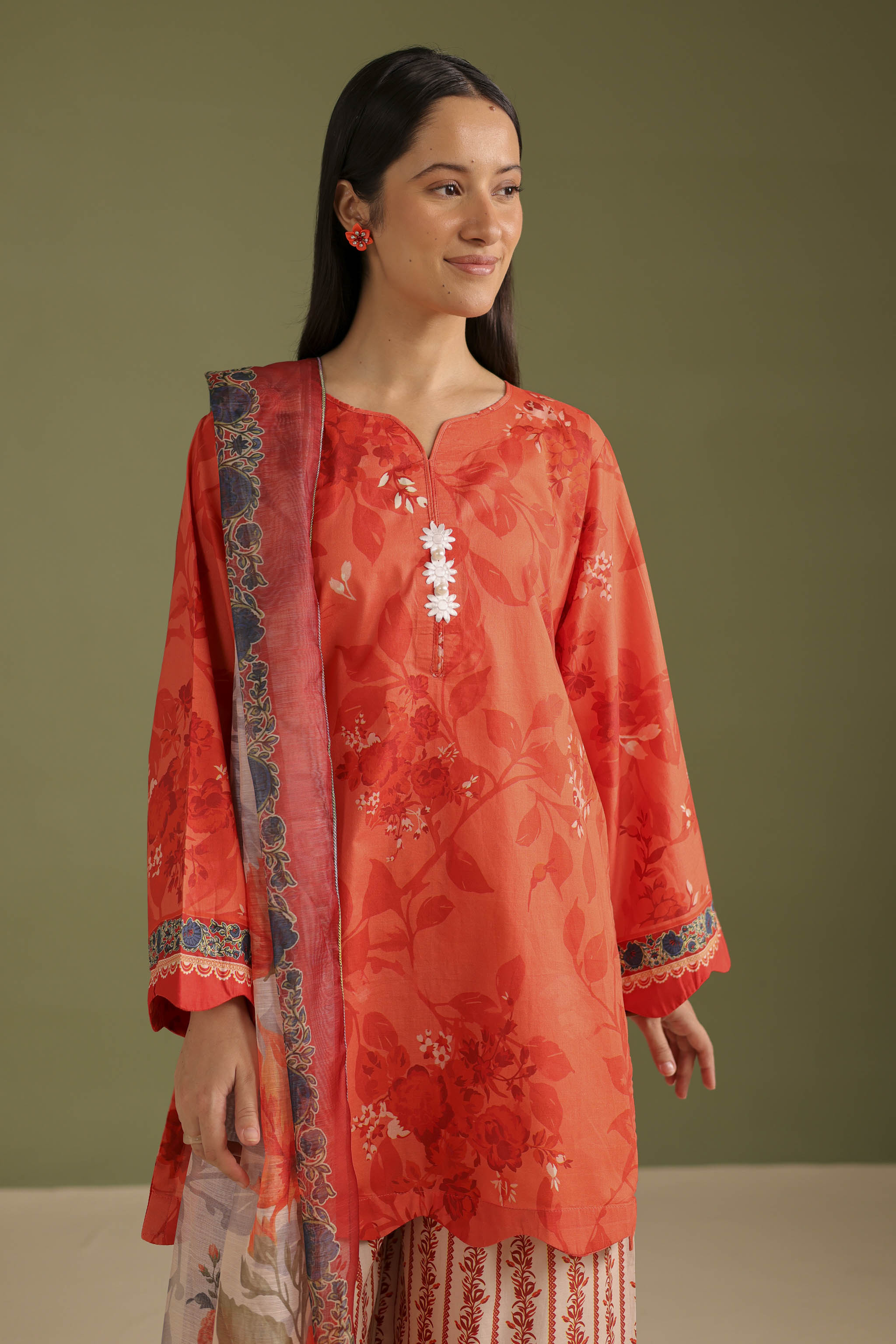 3PC Printed Lawn Suit - 42674