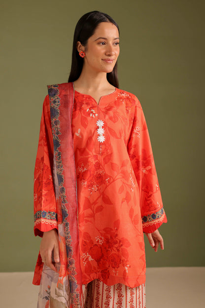 3PC Printed Lawn Suit - 42674