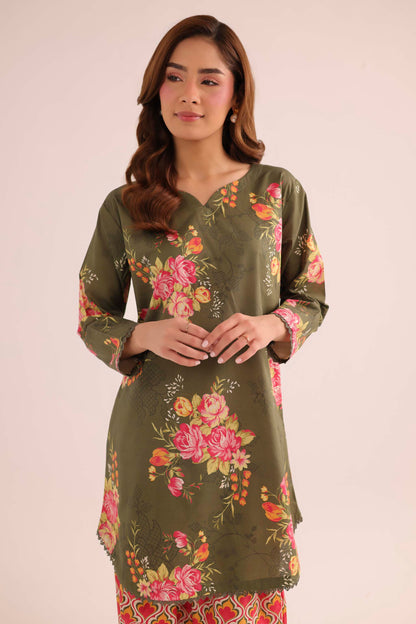 2PC Summer Lawn Dress- PRT L42196