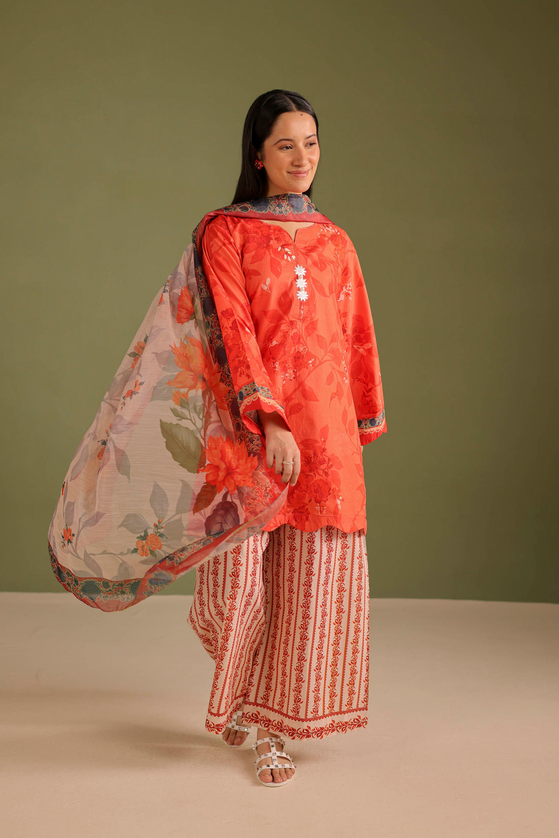 3PC Printed Lawn Suit - 42674