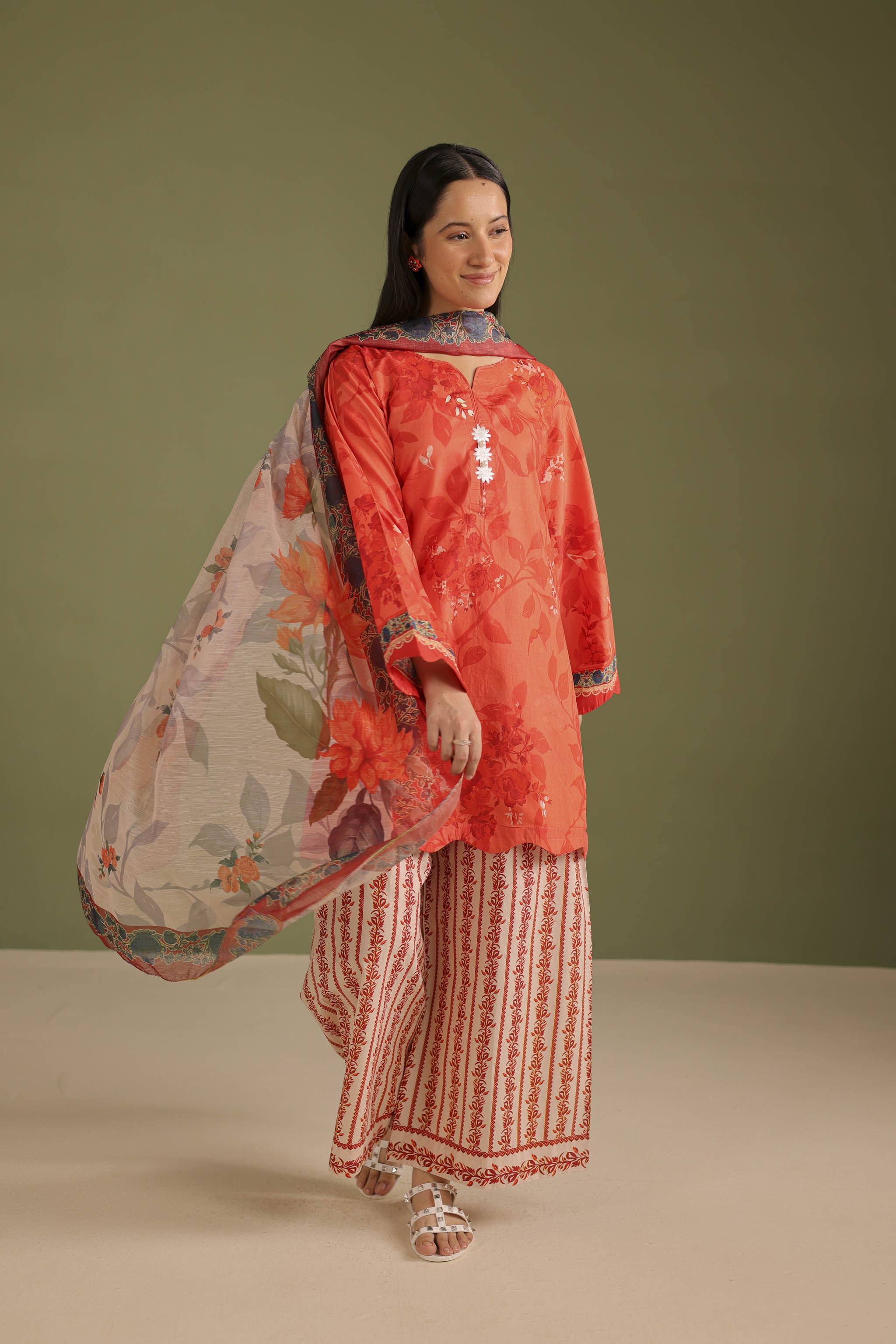 3PC Printed Lawn Suit - 42674