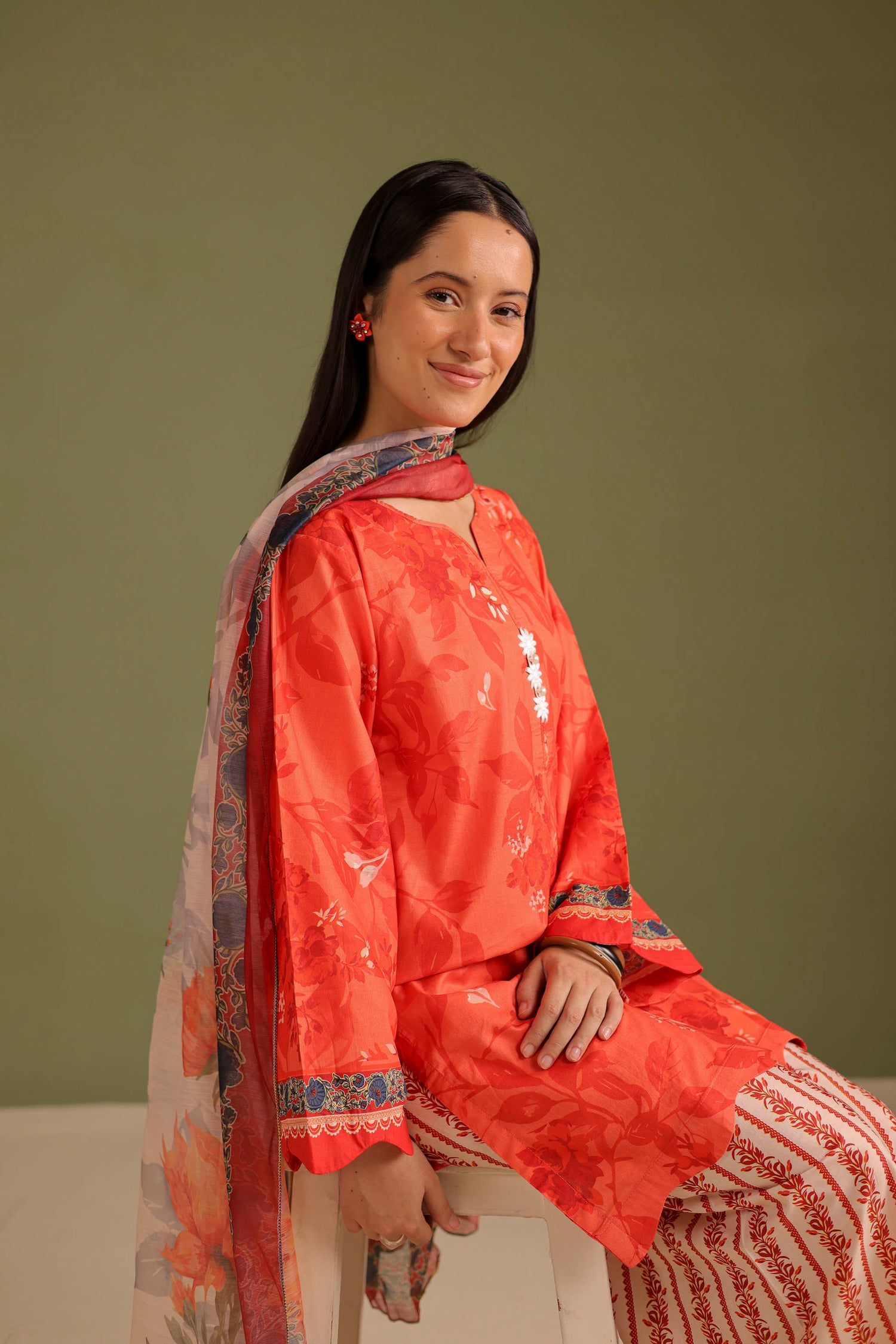 3PC Printed Lawn Suit - 42674