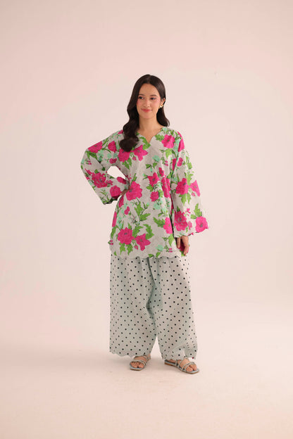 2PC Summer Lawn Dress- PRT L42203