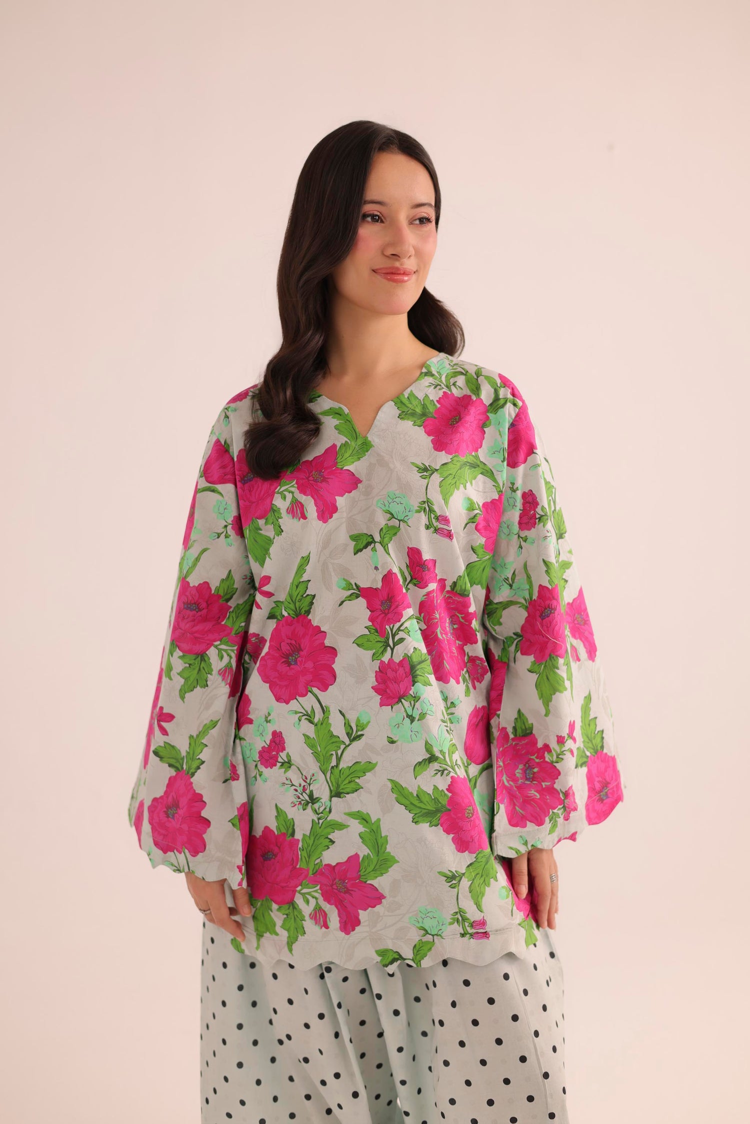 2PC Summer Lawn Dress- PRT L42203