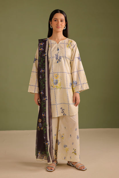 3PC Printed Lawn Suit - 42668