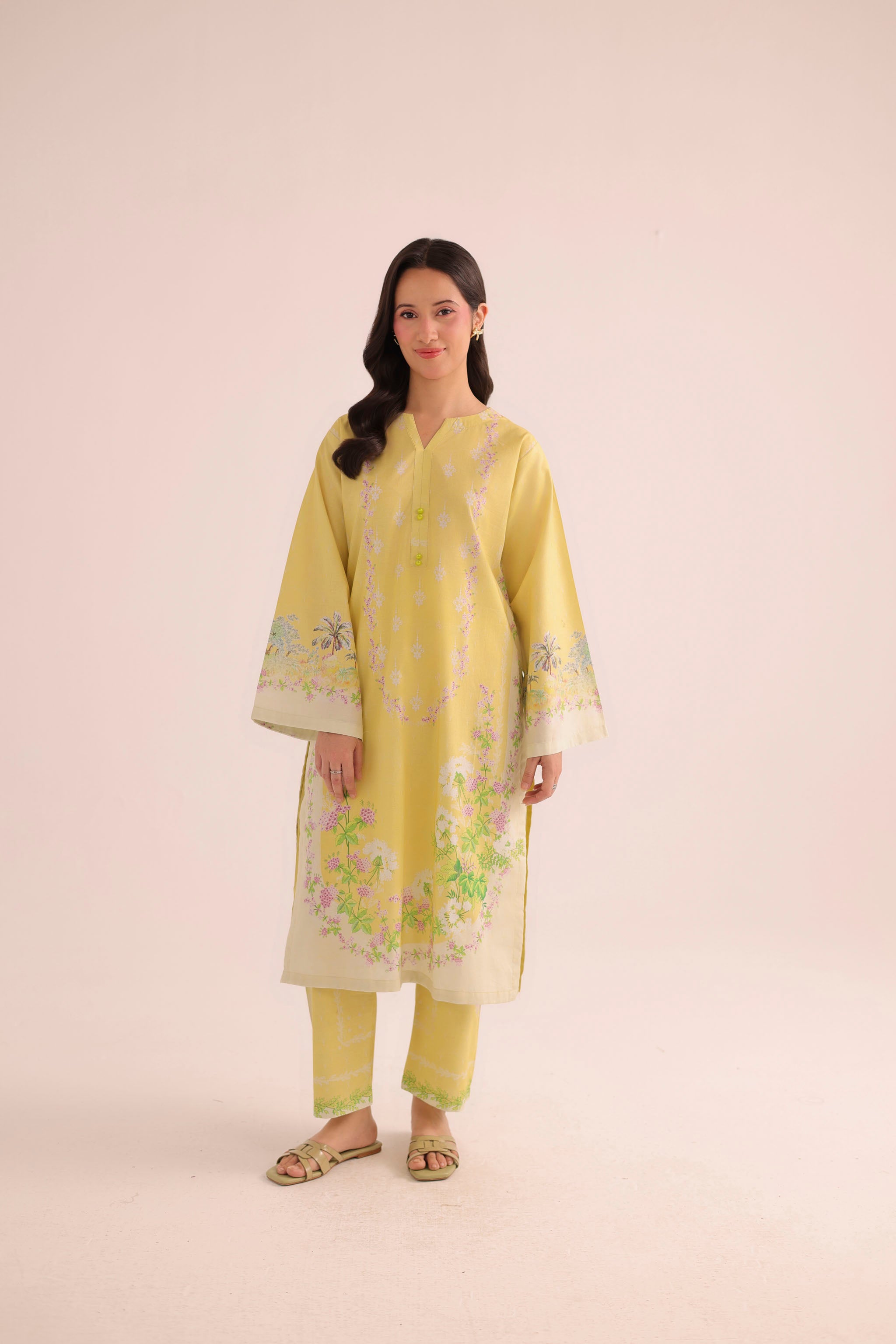 2PC Summer Lawn Dress- PRT L42725
