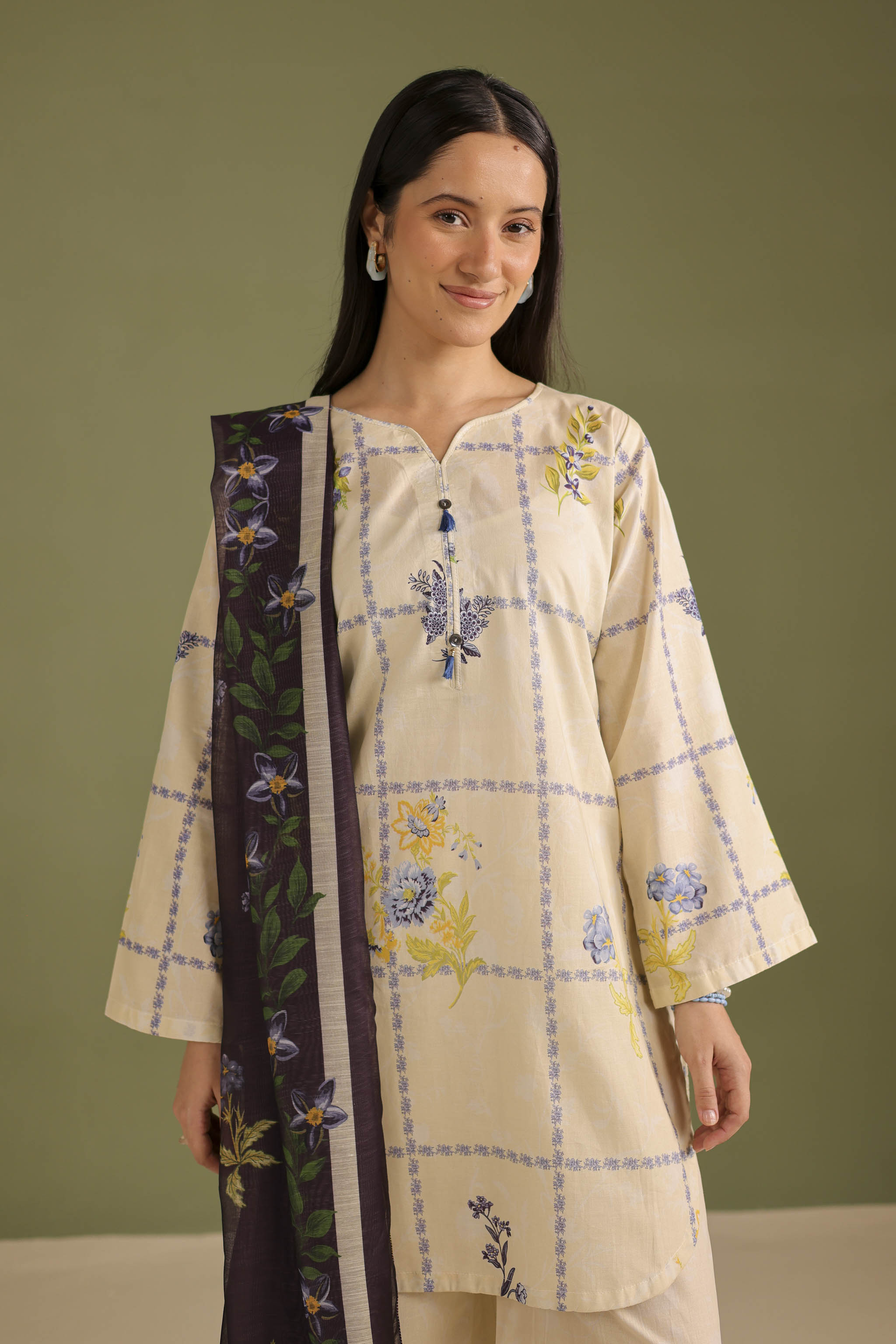 3PC Printed Lawn Suit - 42668