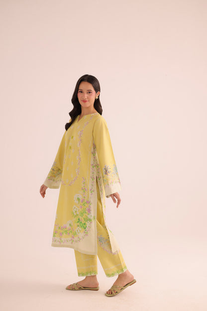 2PC Summer Lawn Dress- PRT L42725