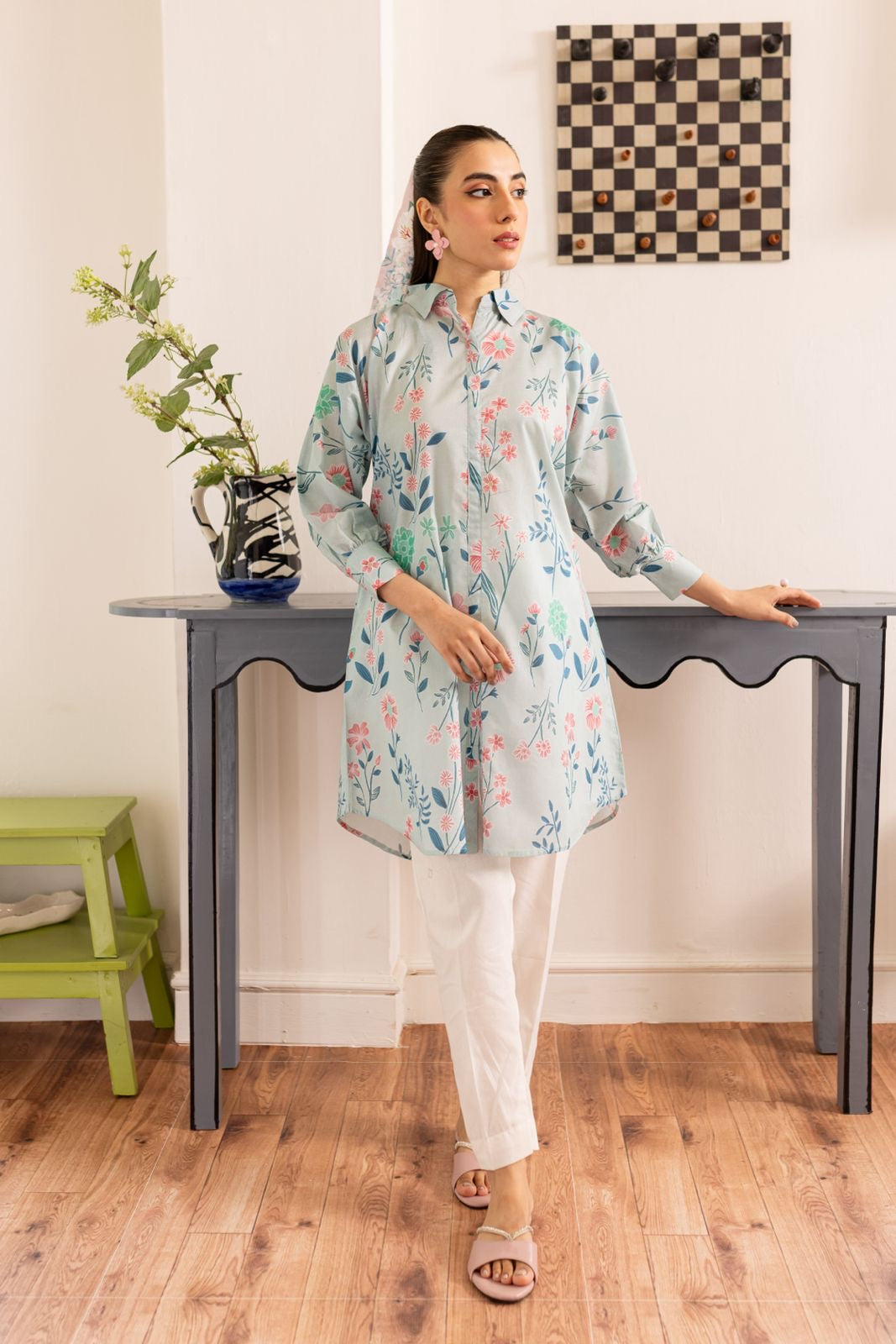 1PC Printed Kurta - PK48