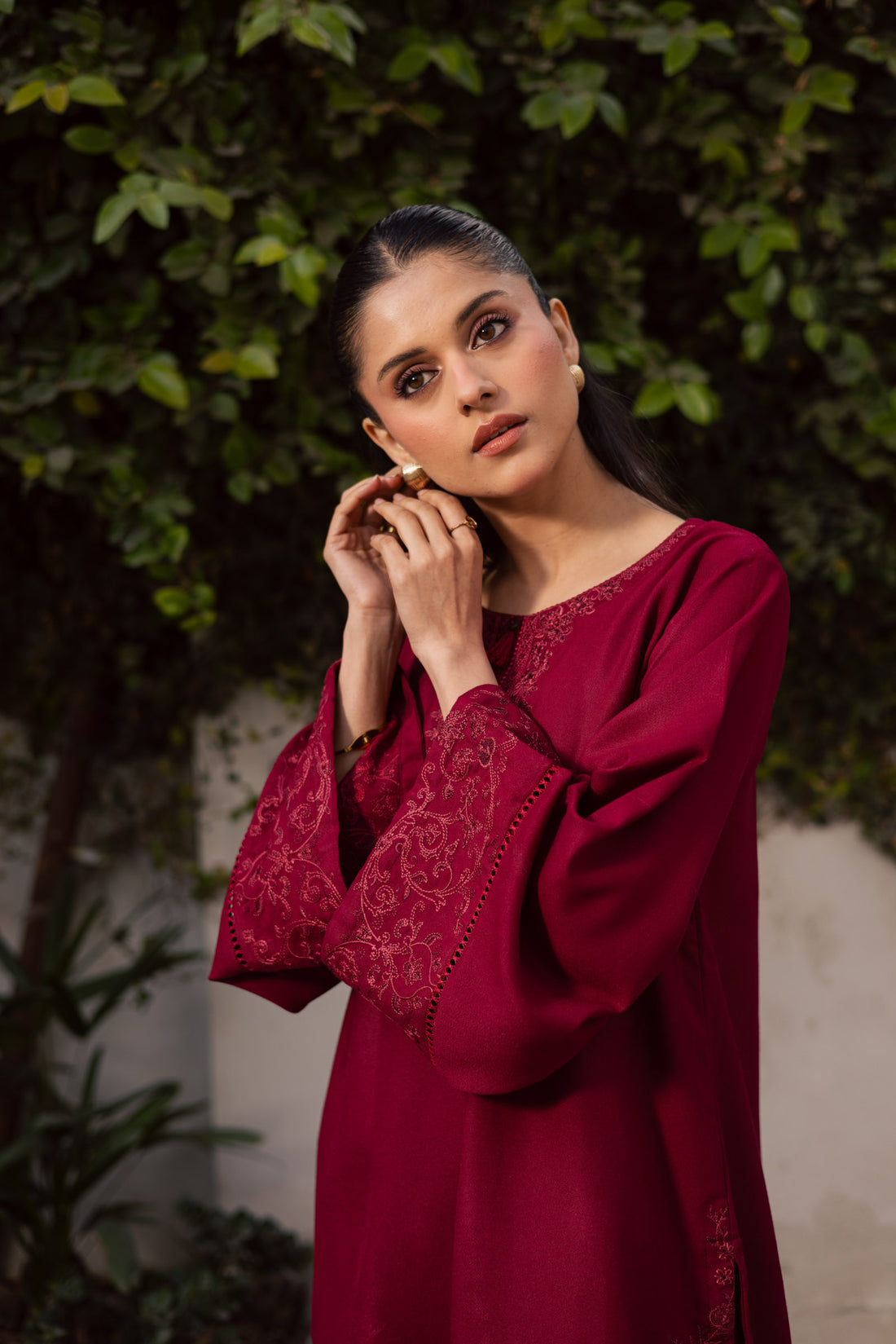 2PC Summer Embroidered Dress-1181